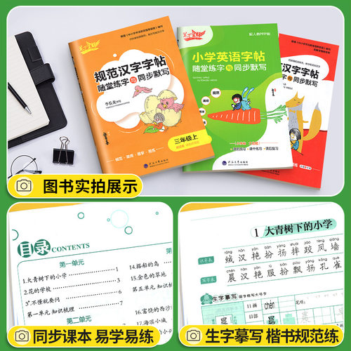 2026新版笔下生辉规范汉字字帖一年级二年级三四年级五六七八年级上册下册语文英语人教版同步字贴控笔训练正楷练字帖随堂默写手册 - 图1