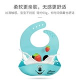 Дисней, силиконовый детский водонепроницаемый нагрудник для еды, слюнявчик, с карманом