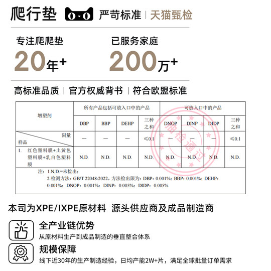 Pingao foldable non-toxic formaldehyde-free thickened climbing mat