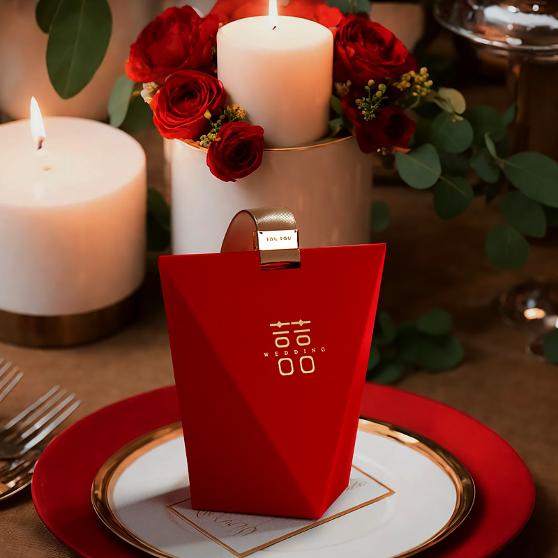 2024新款结婚喜糖盒子创意红色婚礼中国风高级感新中式喜糖果袋 - 图0