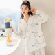 Confinement clothes pure cotton gauze summer maternity nursing clothes