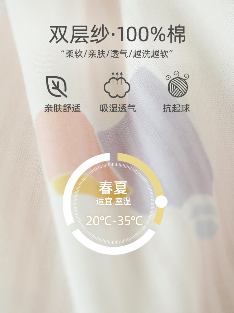 家时光月子服夏季产后纯棉纱布睡衣 hthome家时光叙威家居服套装