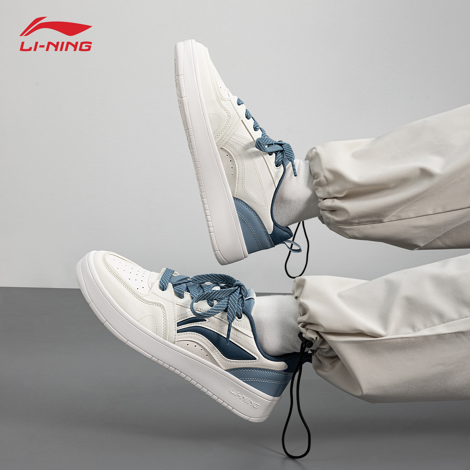 李宁板鞋男鞋元宝2026新款低帮厚底经典小白鞋轻便耐磨运动休闲鞋,淘宝优惠券,粉丝福利购,淘宝优惠卷