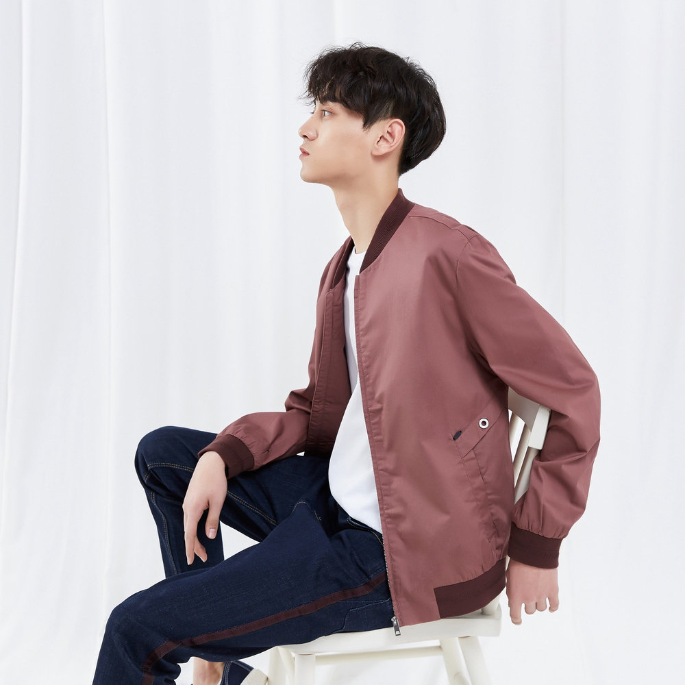 美特斯邦威外套帅气春季新款开衫 metersbonwe霓尚夹克