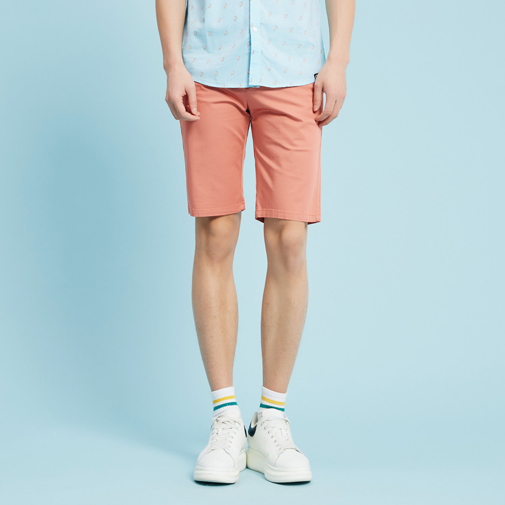 美特斯邦威男精致细节都市梭织短裤 metersbonwe霓尚休闲裤