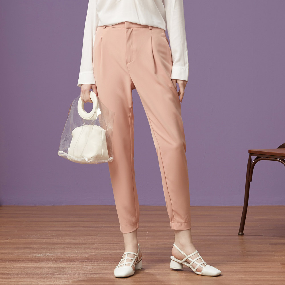 美特斯邦威女春装新款显瘦休闲裤 metersbonwe霓尚休闲裤