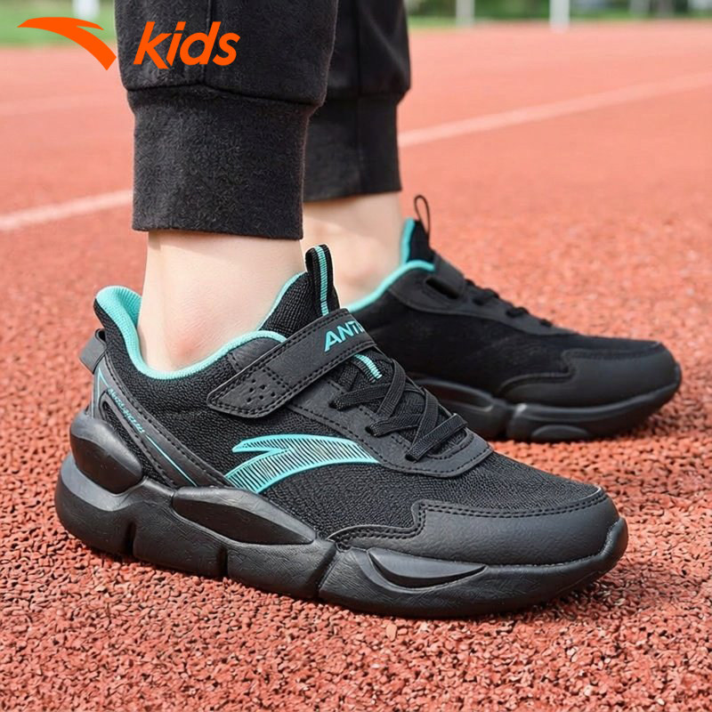 安踏童鞋男童运动鞋大童2026春季网面透气鞋子魔术贴皮面儿童跑鞋,淘宝优惠券,粉丝福利购,淘宝优惠卷