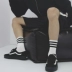 Hàn Quốc ulzzang đường phố Harajuku sọc đen trắng hai hoặc ba thanh ván trượt ống cotton dài - Vớ hàng tuần