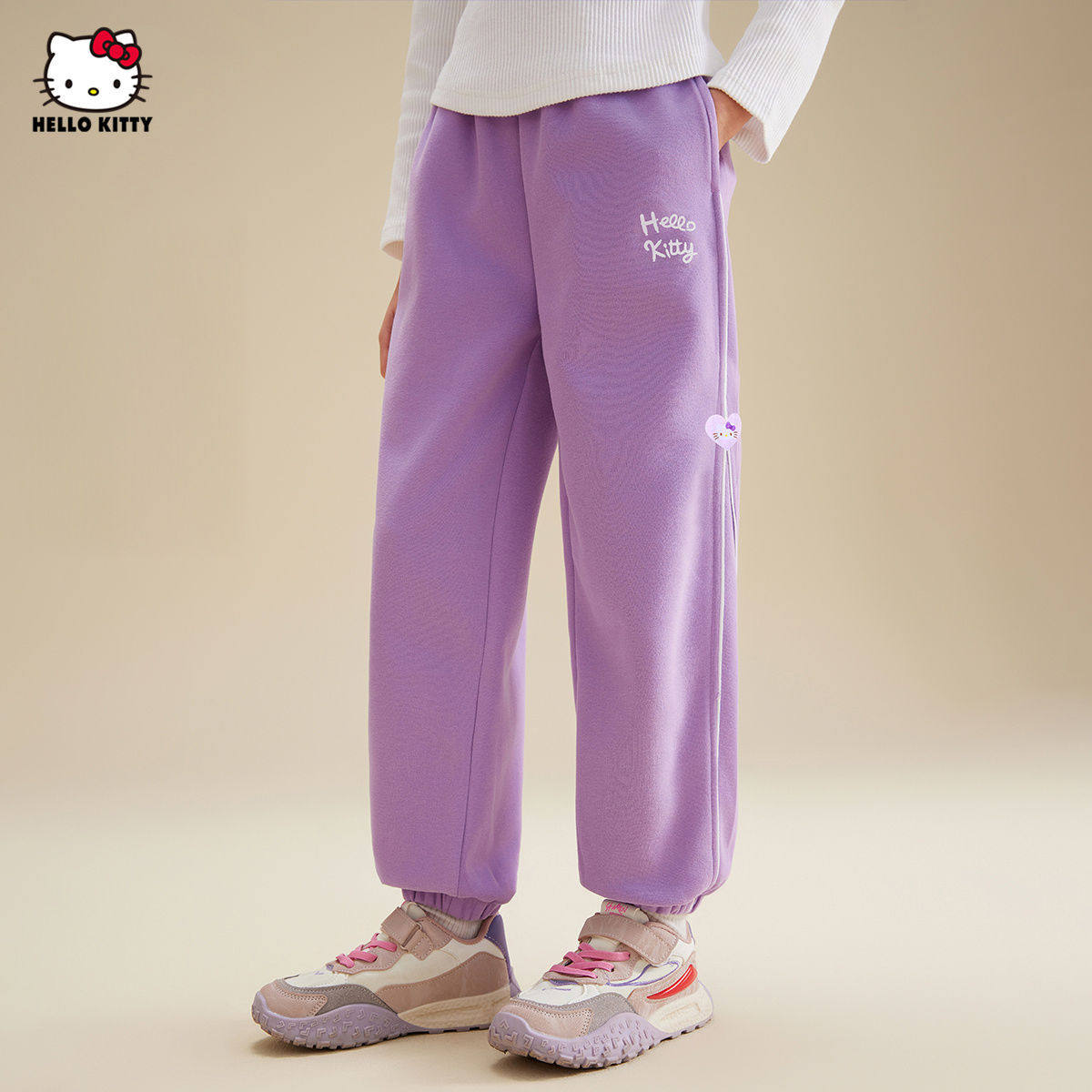 银狐优选HelloKitty儿童裤子女童卡通休闲裤2026春新款凯蒂猫卫裤,淘宝优惠券,粉丝福利购,淘宝优惠卷