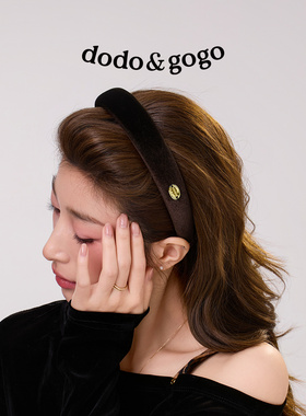 DODOGOGO金丝绒发箍女2026新款