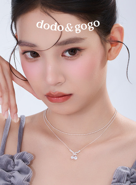DODOGOGO樱桃双层长款毛衣链