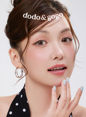 DODOGOGO冷淡风金属双层耳圈