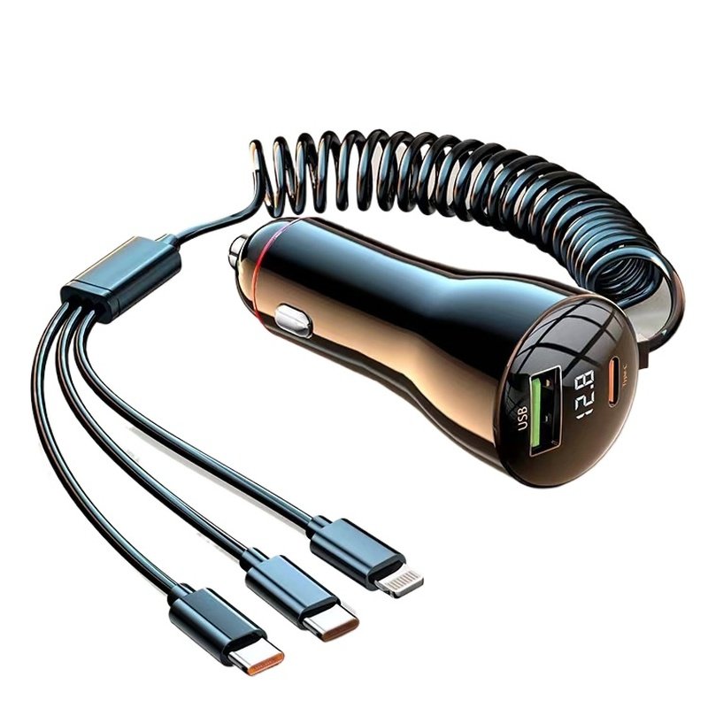 车载充电器一拖三超级快充手机点烟器转换插头车充汽车用usb接口,淘宝优惠券,粉丝福利购,淘宝优惠卷