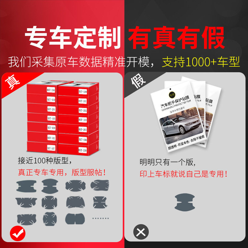 车门把手贴防刮隐形汽车拉手门碗贴膜通用手扣保护防护套车外透明,淘宝优惠券,粉丝福利购,淘宝优惠卷