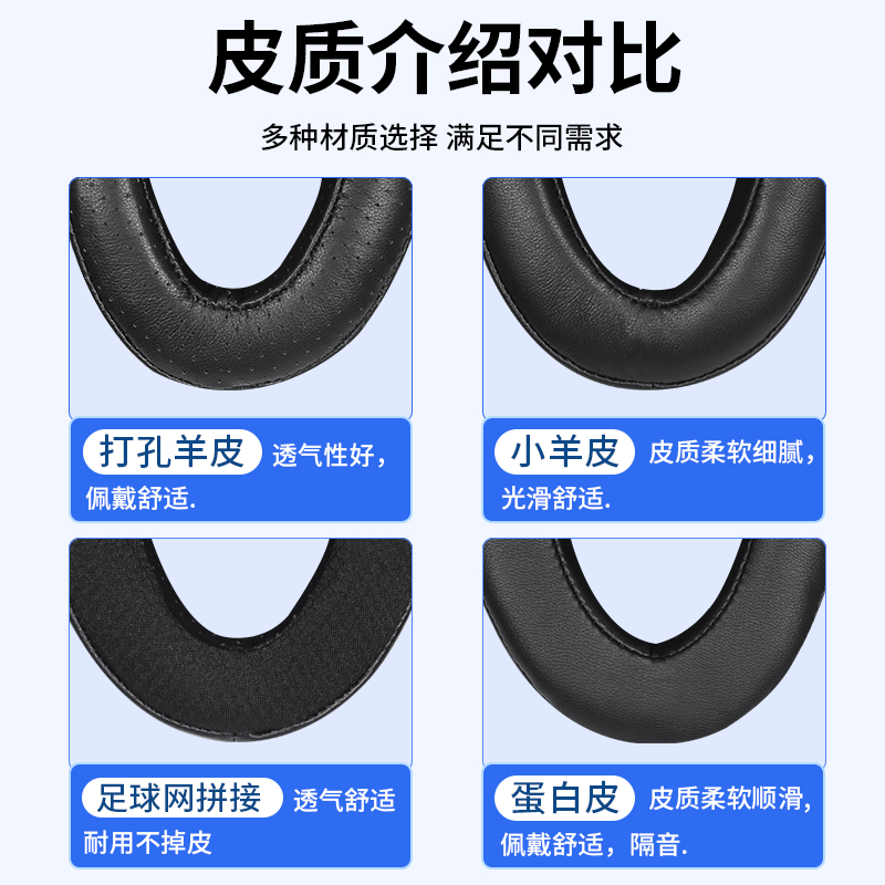 适用HIFIMAN海菲曼ANANDA耳机套Arya耳罩he1000v2 Edition XS头戴式耳机皮套替换配件