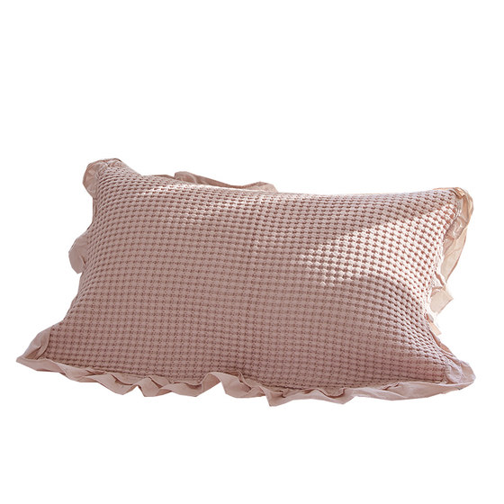 Meiwo high-end waffle pillow towel, pure cotton pair, household cotton high-grade gauze pillow towel, universal for all seasons