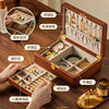 Muyaxuan solid wood double layer jewelry box