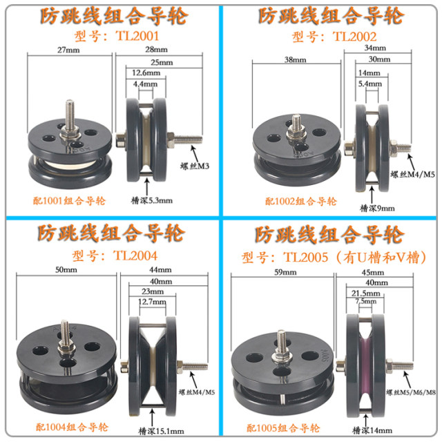 Ceramic guide wheel for cross-wire anti-jumper