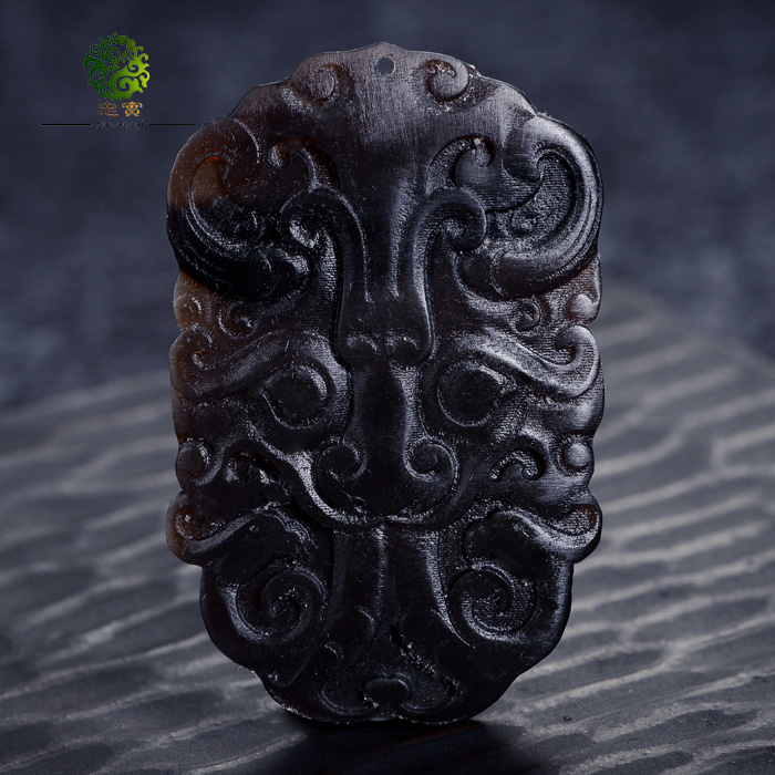 天然羊角牛角雕刻三界牌龙牌吊坠挂坠佛牌金刚星月菩提子配饰配件_虎窝淘