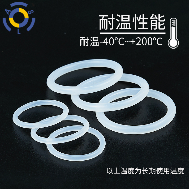 耐高温硅胶弹性好圆形外径（25-47mm）*2.4mm/10只密封圈食品级-图0