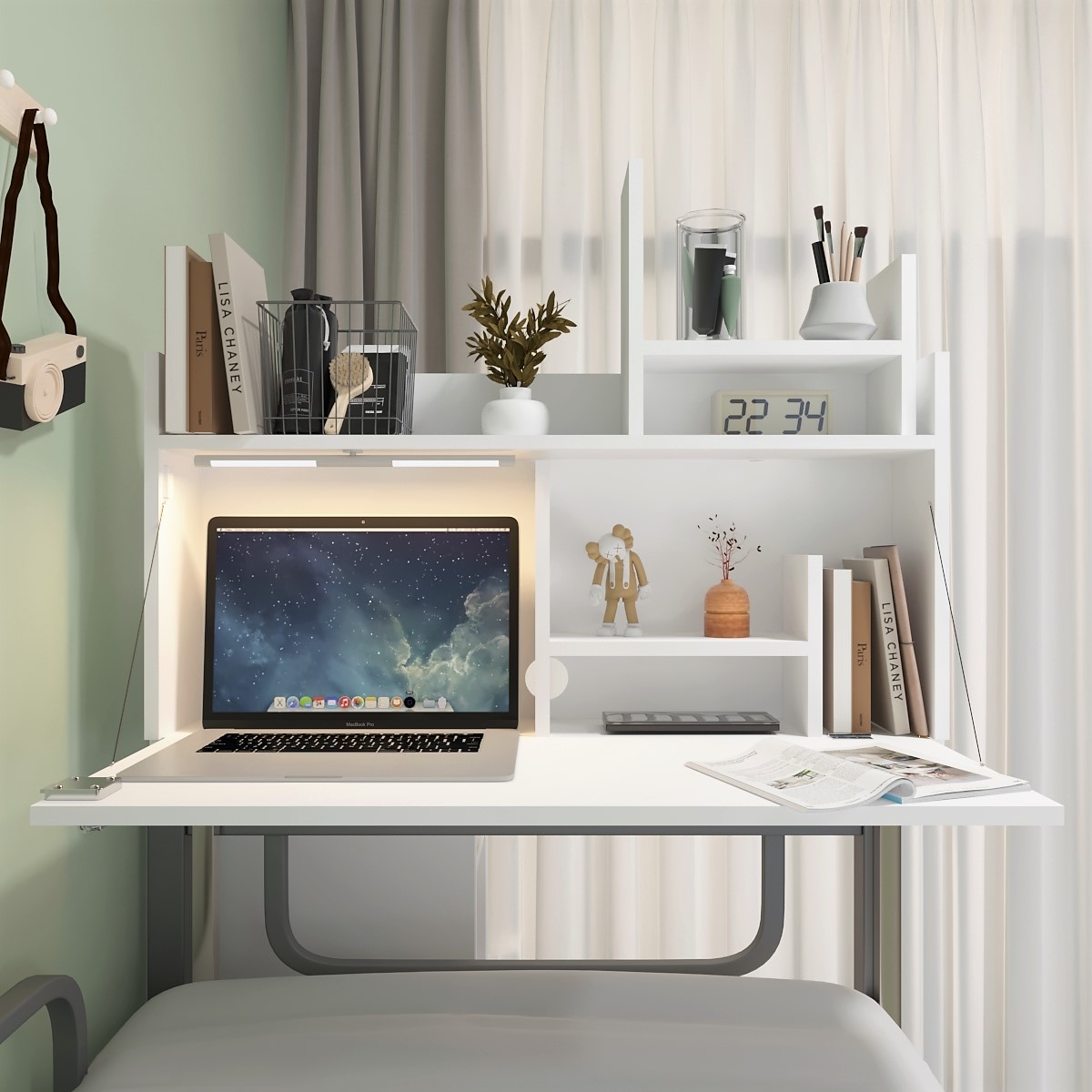 n家床上桌悬空电脑桌床上书桌宿舍神器上下铺小桌子多功能懒人桌