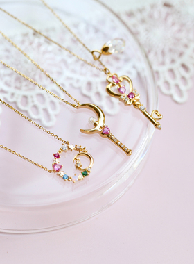 纯银美少女战士魔法棒权杖项链