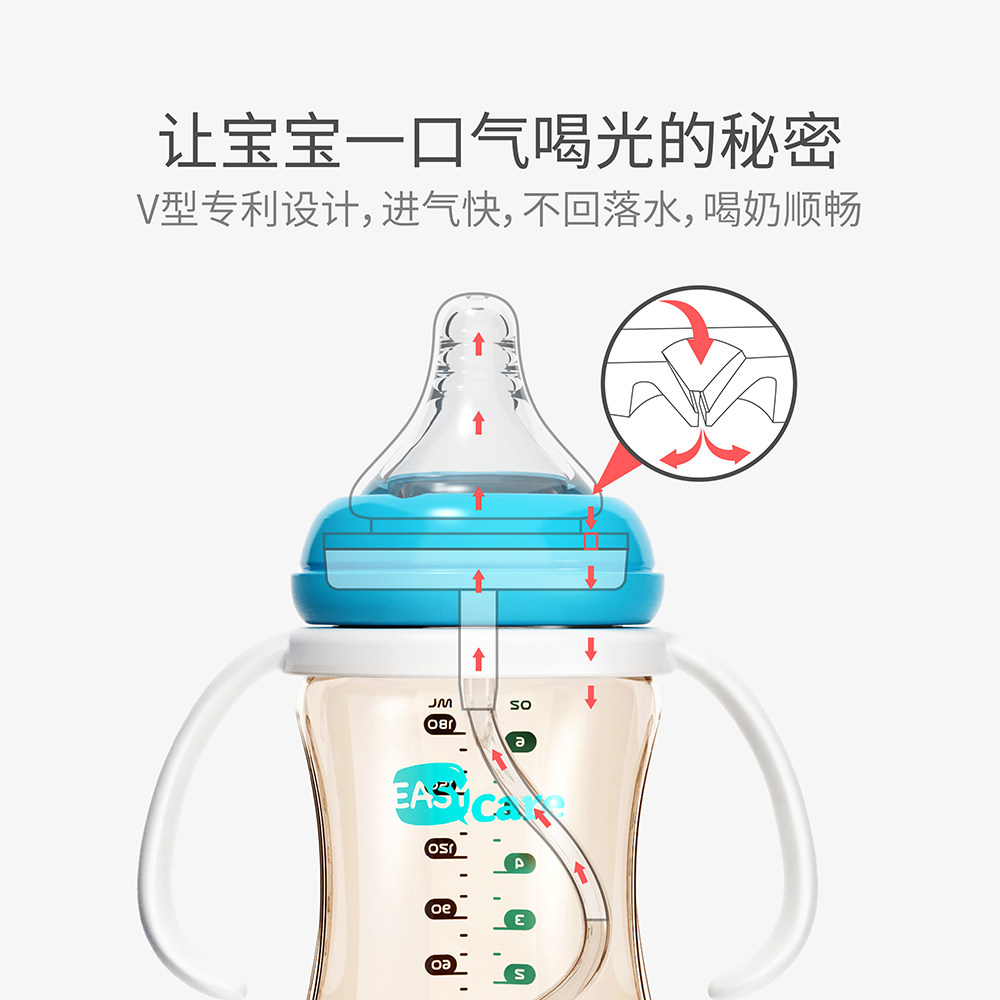 伊斯卡尔新生婴儿ppsu宽口径奶瓶 伊斯卡尔奶瓶