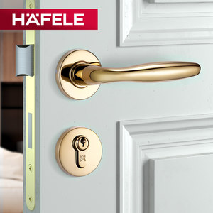 德国海福乐HAFELE不锈钢木门锁卧室内锁房门锁通用轻奢门把手锁具