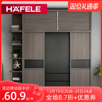 German Heifole HAFELE import wardrobe inline door pulley hide cupboard buffer damping suspended wheel suspension slide