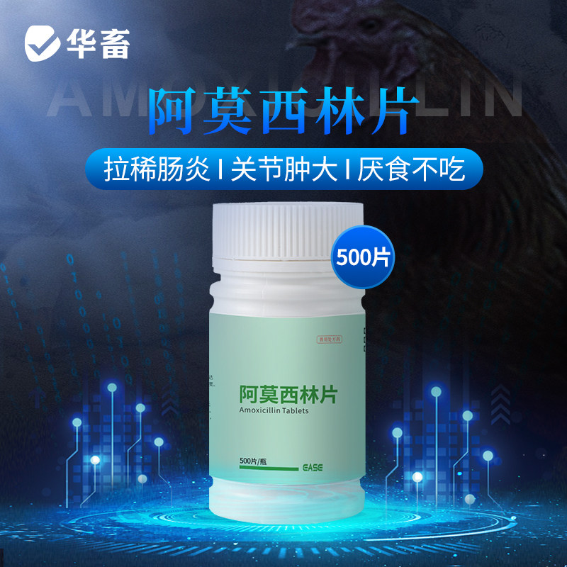 华畜兽药阿莫西林片兽用正品鸡药宠物猫狗鸡用白痢拉稀感冒消炎片,淘宝优惠券,粉丝福利购,淘宝优惠卷