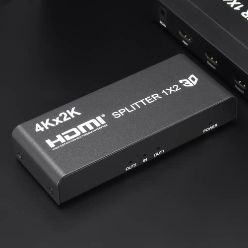 hdmi分配器1进2出一拖二高清共享电脑视频切换器一分二 3D分线器 - 图1