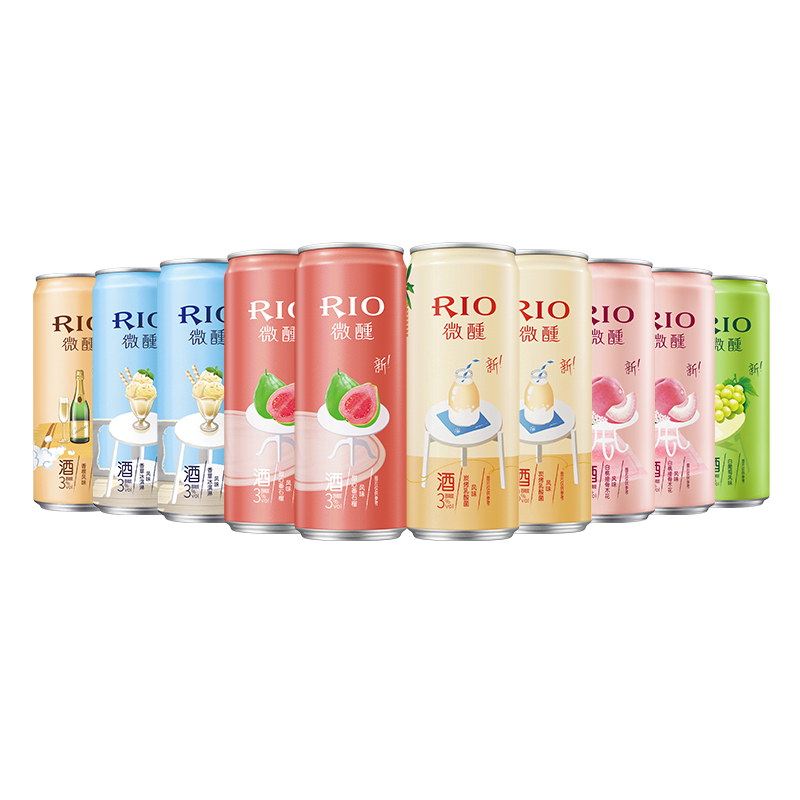 至梵旗舰店RIO锐澳微醺酒鸡尾酒整箱小美好330ml*10罐rio女生低度果酒DIY酒3