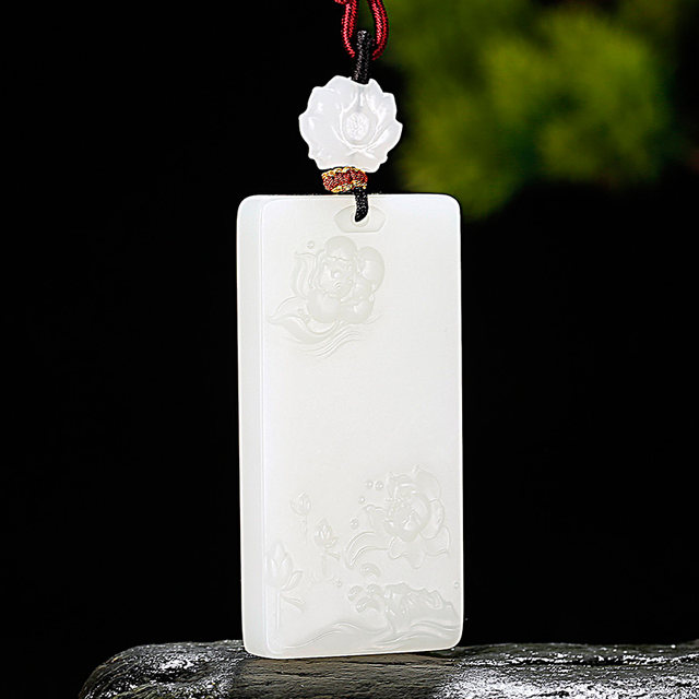 Hetian Jade Landscape Brand Pendant Men's Jade Pendant