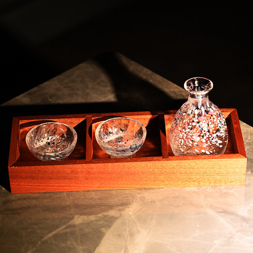 日本进口东洋佐佐木四季清新水墨风清酒壶清酒杯子一口杯酒盅酒具 - 图2