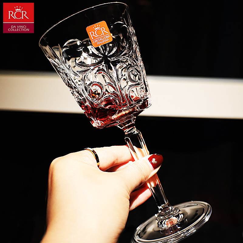 意大利RCR进口水晶玻璃高脚宽口酒吧气泡香槟杯甜酒杯鸡尾酒杯子 - 图1