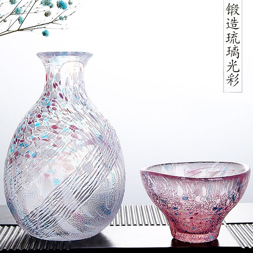 日本进口东洋佐佐木四季清新水墨风清酒壶清酒杯子一口杯酒盅酒具 - 图3