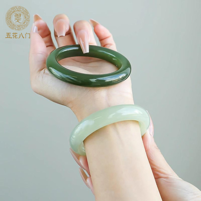 Natural authentic Hetian jade bracelet with lifelong fidelity
