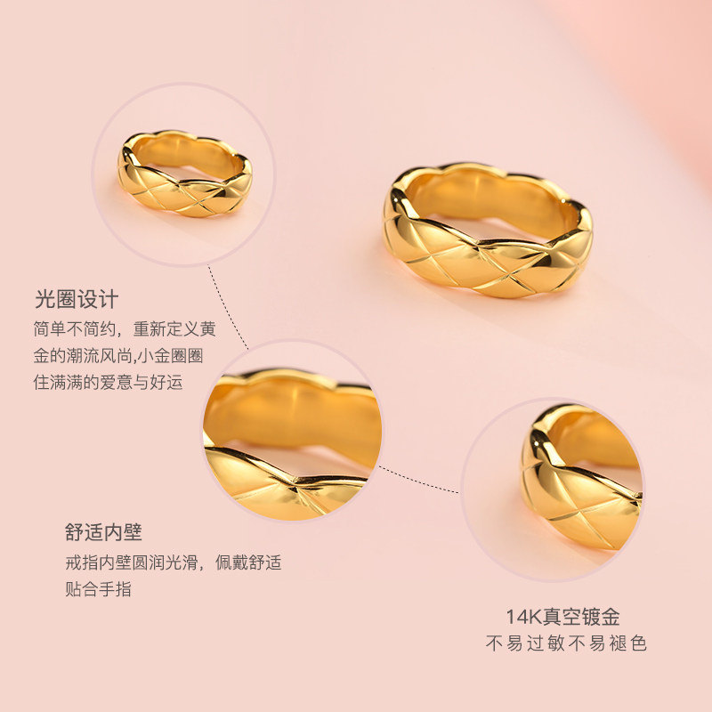 女时尚个性ins潮情侣冷淡风男对戒 agnelle戒指/指环