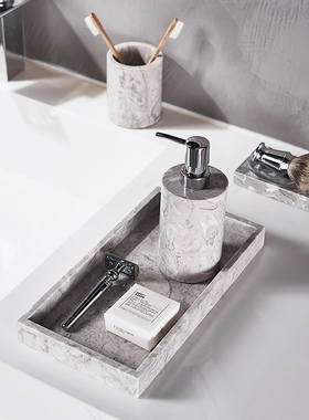 大理石洗手液瓶卫浴室用品