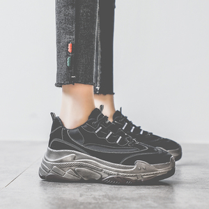 山本风复古加绒老爹鞋