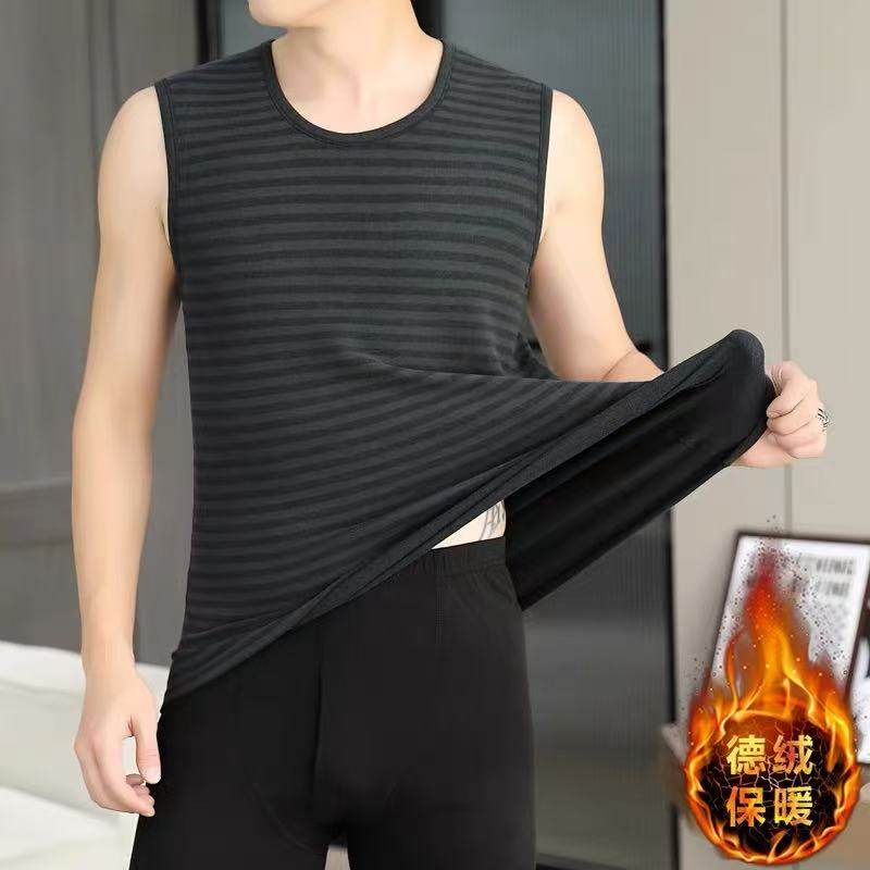 男士加厚保暖背心秋冬季德绒发热打底马甲修身防寒无袖坎肩上衣,淘宝优惠券,粉丝福利购,淘宝优惠卷