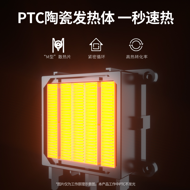 ptc陶瓷发热体迷你暖风机家用小型取暖器节能宿舍办公室神器速热