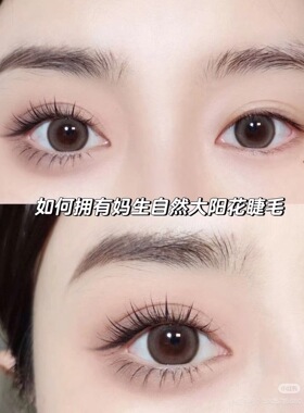白日光就是我！初恋感免胶懒人三部曲自然仿真新款睫毛上镜太阳花