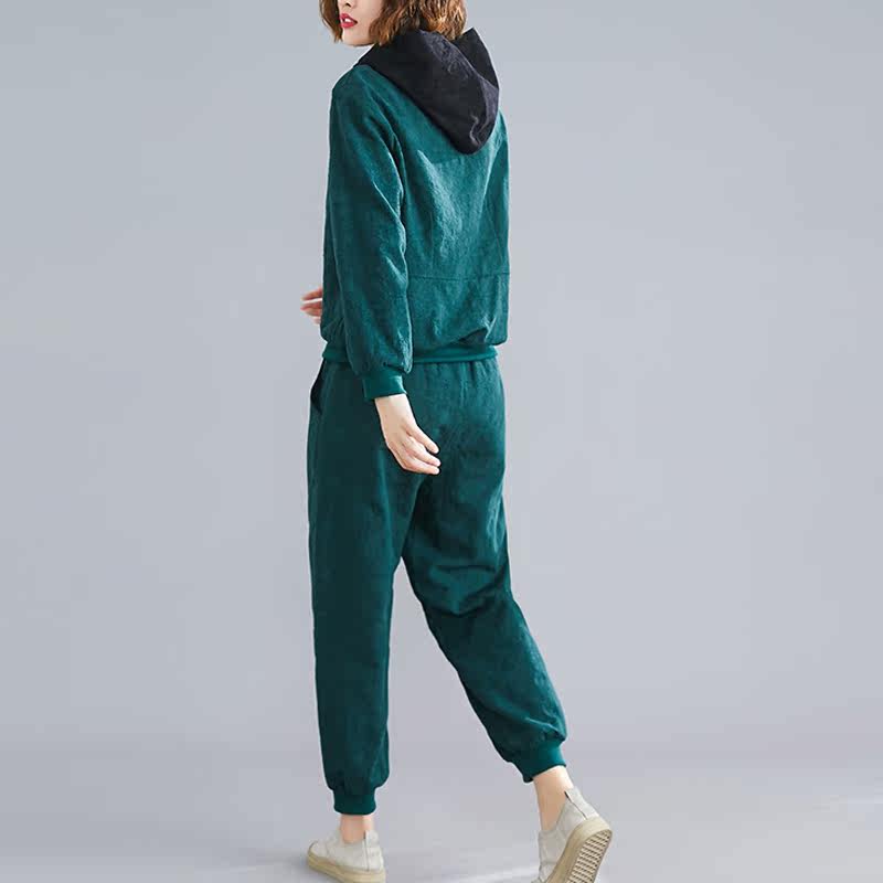 大码女装2019新款宽松显瘦连帽冬款 媚娇兰大码女装