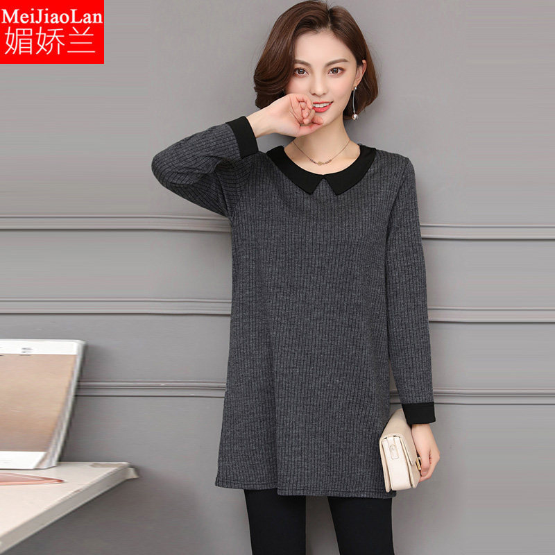 微胖mm大码女装加肥加大宽松体恤衫 媚娇兰大码女装