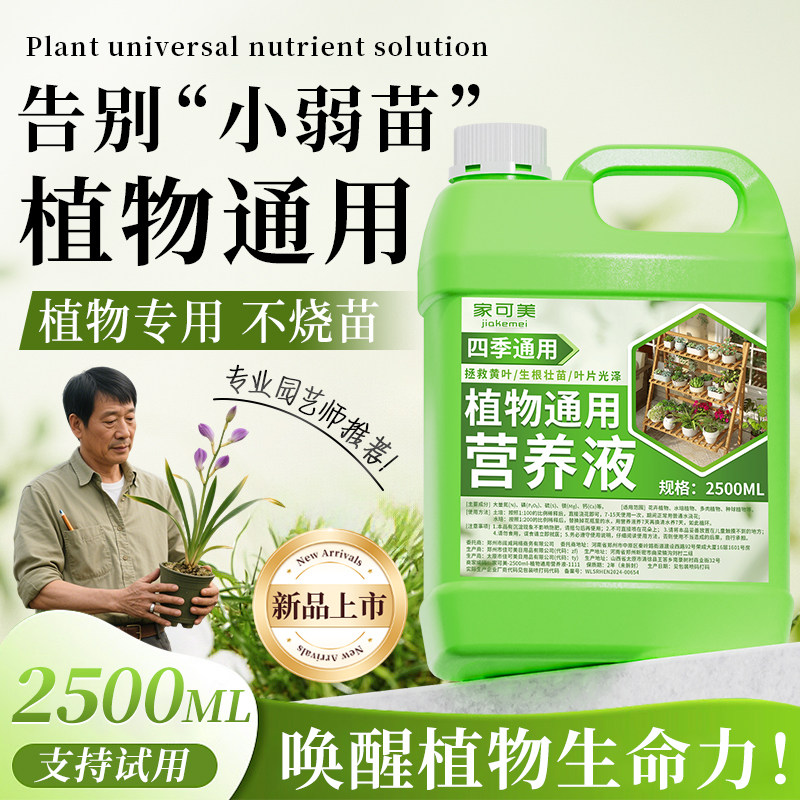 植物营养液通用型家用养花卉绿萝水培绿植多肉盆栽发财树液体肥の - 图0