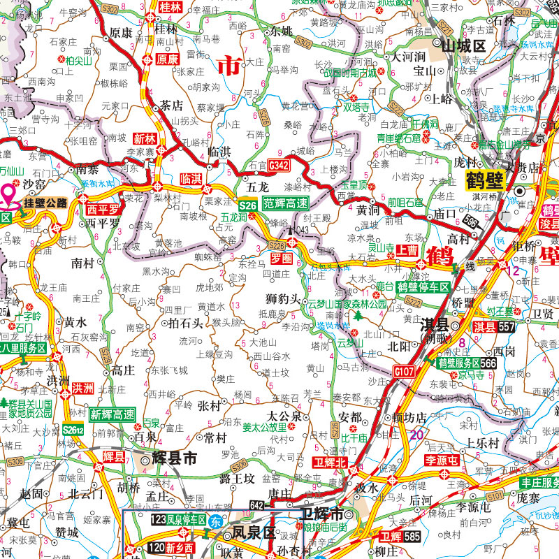 2024新版中国高速公路及城乡公路网地图集超级详查版 司机GPS导航北斗 全国交通地图册 自驾游地图集 - 图3