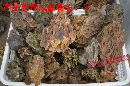 Декор для аквариума, натуральный альпинарий, водные растения