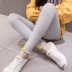 Bà bầu quần mùa thu cotton eo thấp nụ cười mặt bà bầu quần legging thời trang hoang dã chân quần mùa xuân và mùa thu dạ dày nâng quần - Phụ nữ mang thai quần / quần bụng