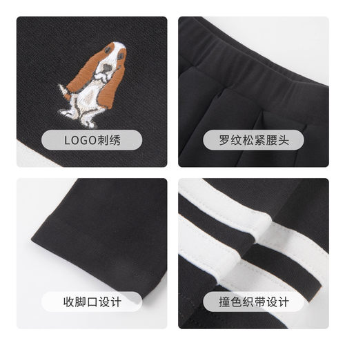 暇步士童装女童假两件裙裤中大童打底裤春秋新品儿童百褶裙裤 - 图3